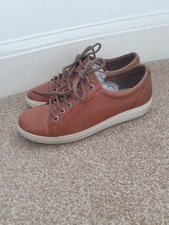 ECCO BROWN LEATHER SHOES SIZE