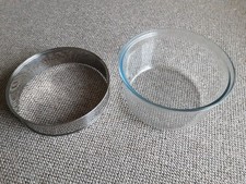 Glass Bowl, Metal Extender