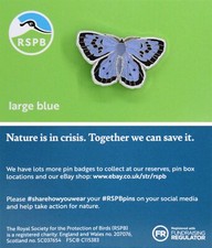 RSPB Pin Badge NIIC Large Blue