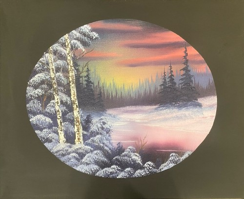 Bob ross style paintings - style,