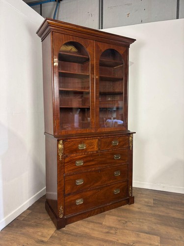19th century mahogany glazed - century,