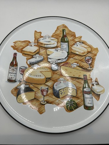 Vintage french enamel - enamel, cheese