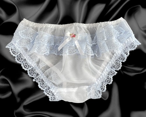 Frilly lace sissy sheer - frilly,