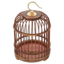 Hanging Bird Cage Wooden Bird