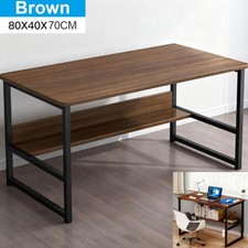 Computer Desk Study Table Writing Shelves Home Office Wooden Workstation Laptop.