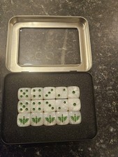 Dark Angles white Dice 18x D6