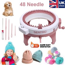 ✨48 Needles Knitting Machine Round Hand Weaving Loom DIY Scarf Hat Kids Toy UK✨