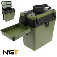 NGT Seat Box Storage System Carp Fishing Coarse Fly Sea Boat Box + Tackle Boxes