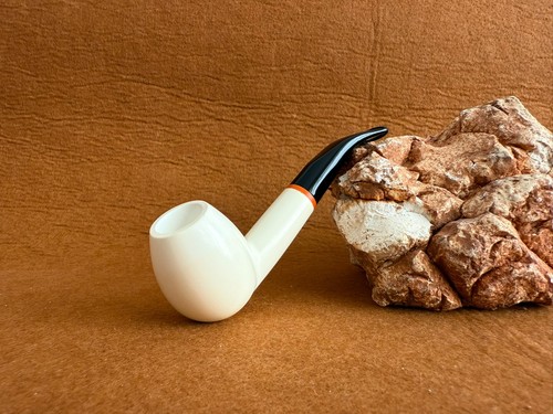 Meerschaum pipe smooth apple - pipe,