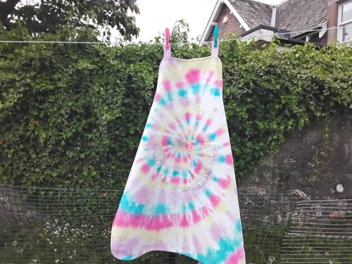Vintage tie dye apron - , 100%