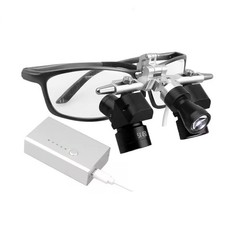 5X Dental Surgical 48 ° Ergo Loupes with 5W LED Adjustable Brightness Spotlight