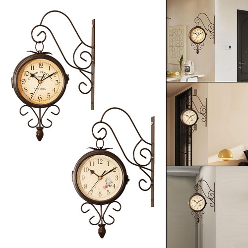 Double sided wall clock - double,