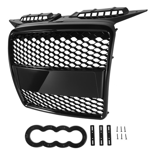 Gloss black honeycomb mesh - gloss,