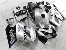 Fit for 02-12 Honda VFR800 Silver White ABS Injection Mold Bodywork Fairing Kit