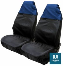 Seat Covers Front Black Blue Top Waterproof to fit  Bmw Mini Cooper (14-17)