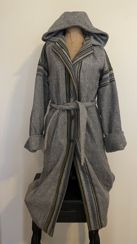 1970 vintage wool hooded - ,