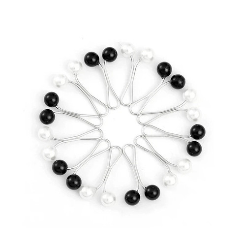 12pcs pearl hijab pins anti - pearl,