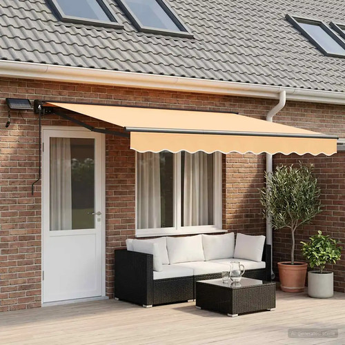 Manual awning frame with - manual,
