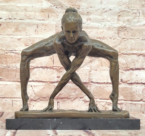 Cesaro bronze gymnast figurine - bronze,