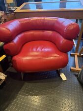 Bibendum Style Chair Eileen Gray Red Leather