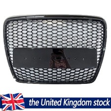 For Audi A6 C6 2004-2009 Front Bumper Honeycomb Grille RS6 Style Badgeless