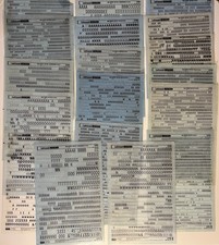 Job Lot Letraset Dry Transfer Lettering, Letters, Numbers, Shapes & Symbols 140+