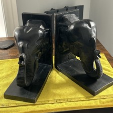 A Pair Of Hand Carved elephant