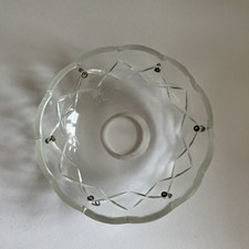 1 x Vintage Cut Glass Bobeche