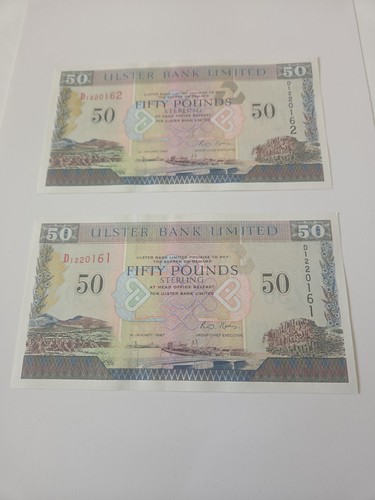 Consecutive ulsterbank 50 - consecutive,