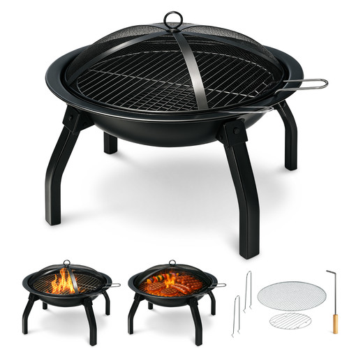Keplin fire pit bbq grill - fire,