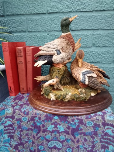 Mallard duck sculpture vintage - mallard,