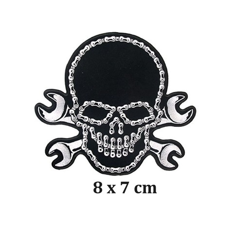 Skull cross spanners black - skull,