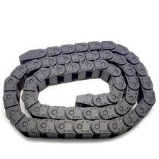  2M 2000mm Black Long Nylon Cable Drag Chain Wire Carrier 10 x 15mm