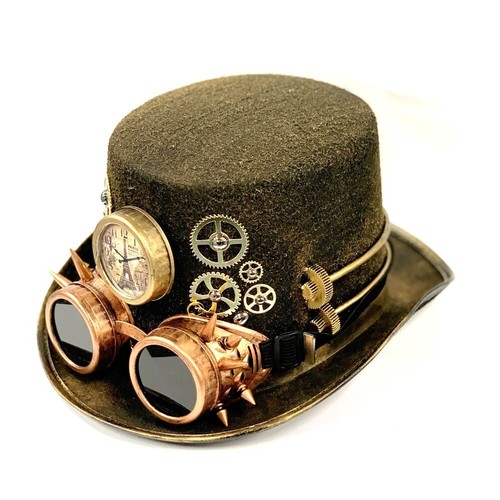 Steampunk hat goggles - steampunk,