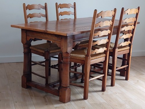Country oak dining table and - country,