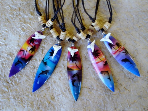 Surfboard shark tooth - 5,