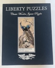 LIBERTY Wooden Jigsaw Puzzle  - A Pair of Peacocks in Spring - 308 Pieces