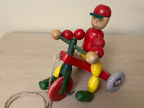 Vintage brio wooden tricycle - vintage,