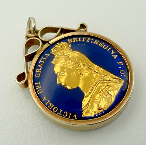 Victorian solid silver enamel - victorian,