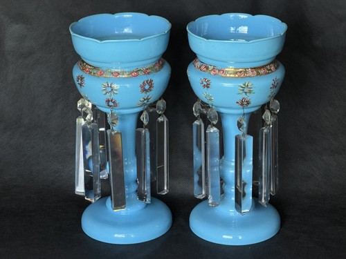 Victorian blue opaline - blue,