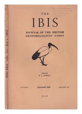 UNIONE ORNITOLOGI BRITANNICI. MOREAU, R.E. L'Ibis: Il Giornale Internazionale