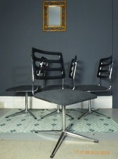 mid century swivel chrome