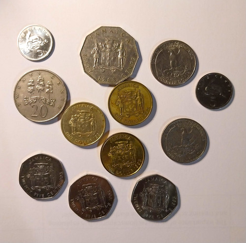 Mixed jamaica usa coin - mixed,