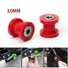 2x 10mm Red Chain Roller