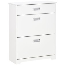 HOMCOM Tipping Shoe Cabinet
