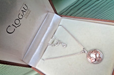 Welsh Clogau Pendant Necklace Tree Of Life Sterling Silver & 9ct Rose Gold + Box