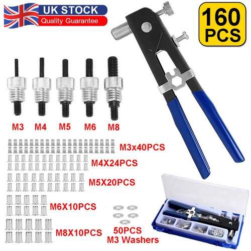 160pcs threaded nut riveter - nut,