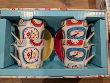 Cath Kidston Teacup and Saucer set - Clocks