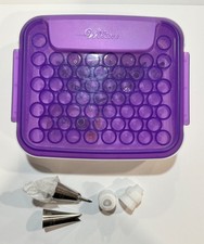 WILTON Master Tip Set Decorating Tips Kit Cake, Cupcakes, Stainless Organizer