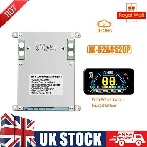 B2a8s20p smart bms lifepo4 - jk-b2a8s20p,